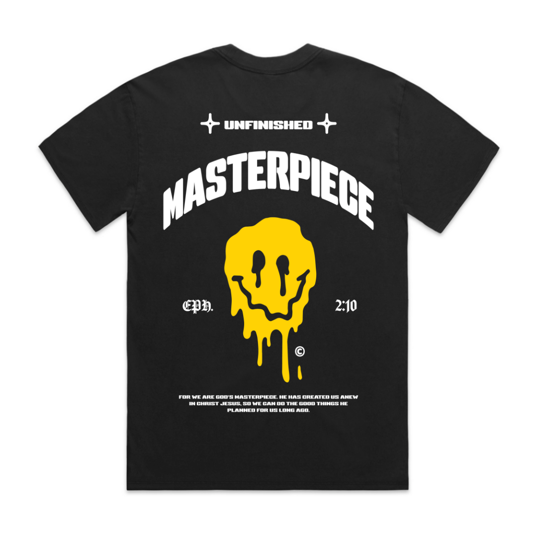 Unfinished Masterpiece Crew Neck T-shirt - Vintage Black