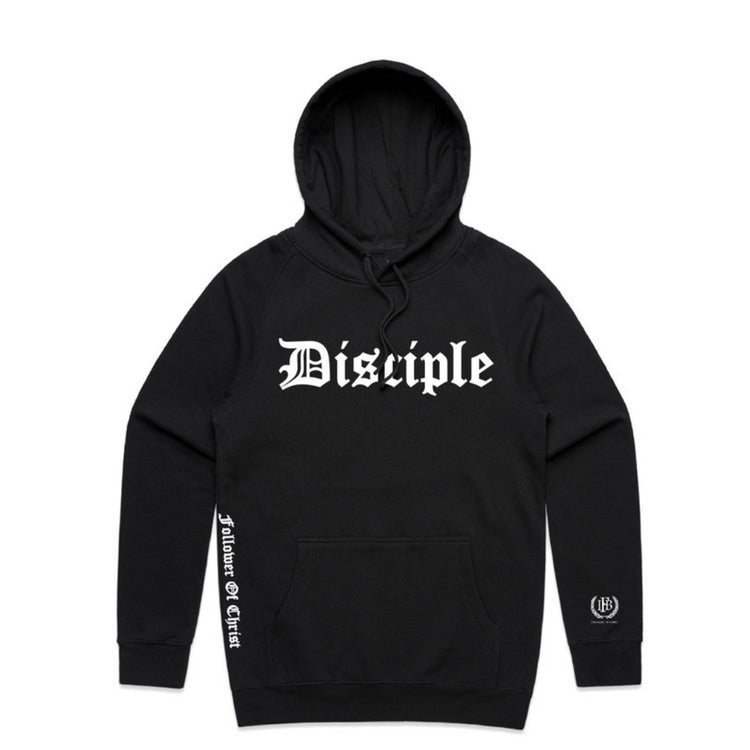 Disciple Hoodie black front view