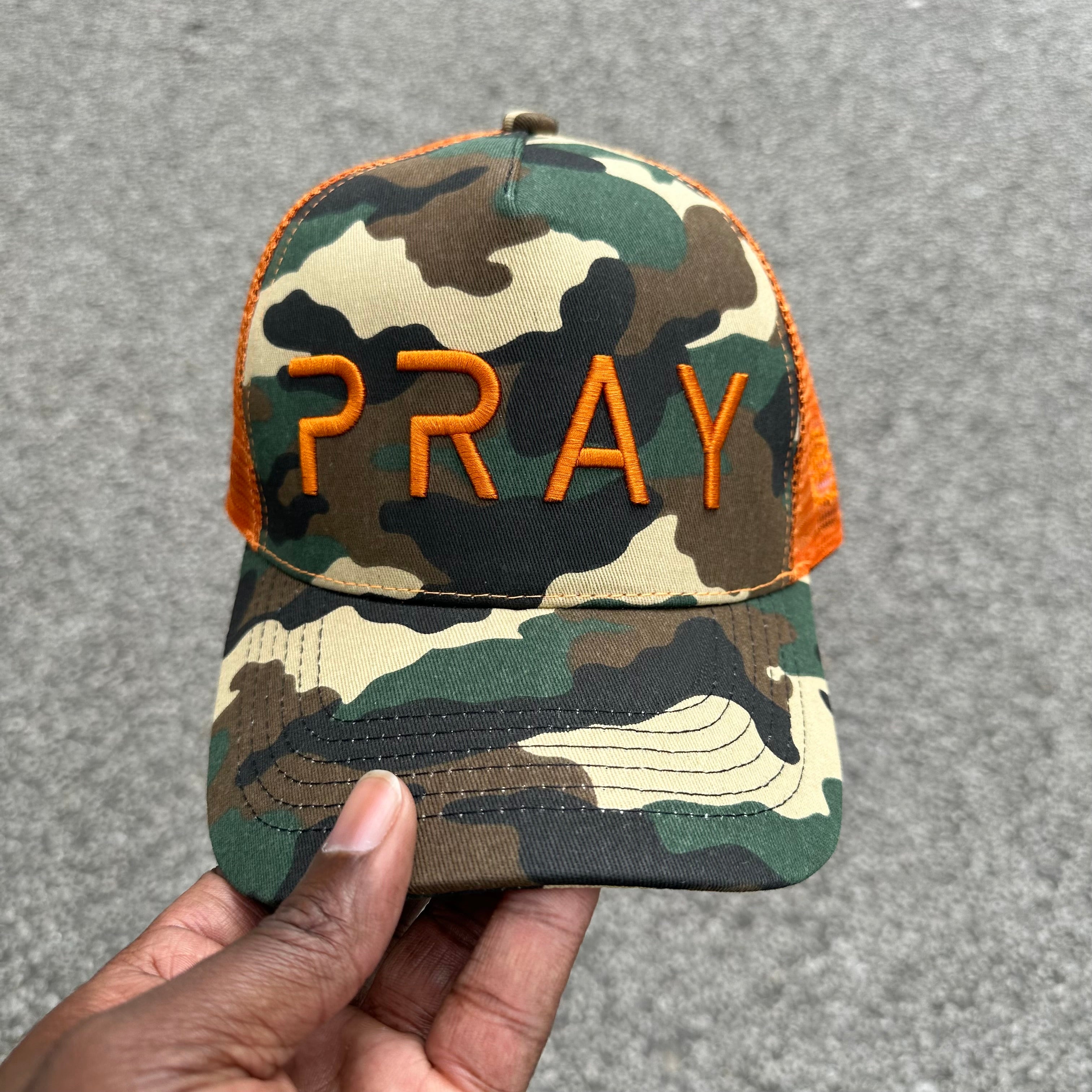 Pray Camouflage Mesh Trucker Hat