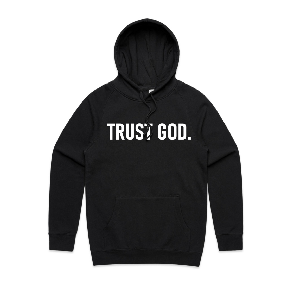 Trust God. Hoodie Black FV