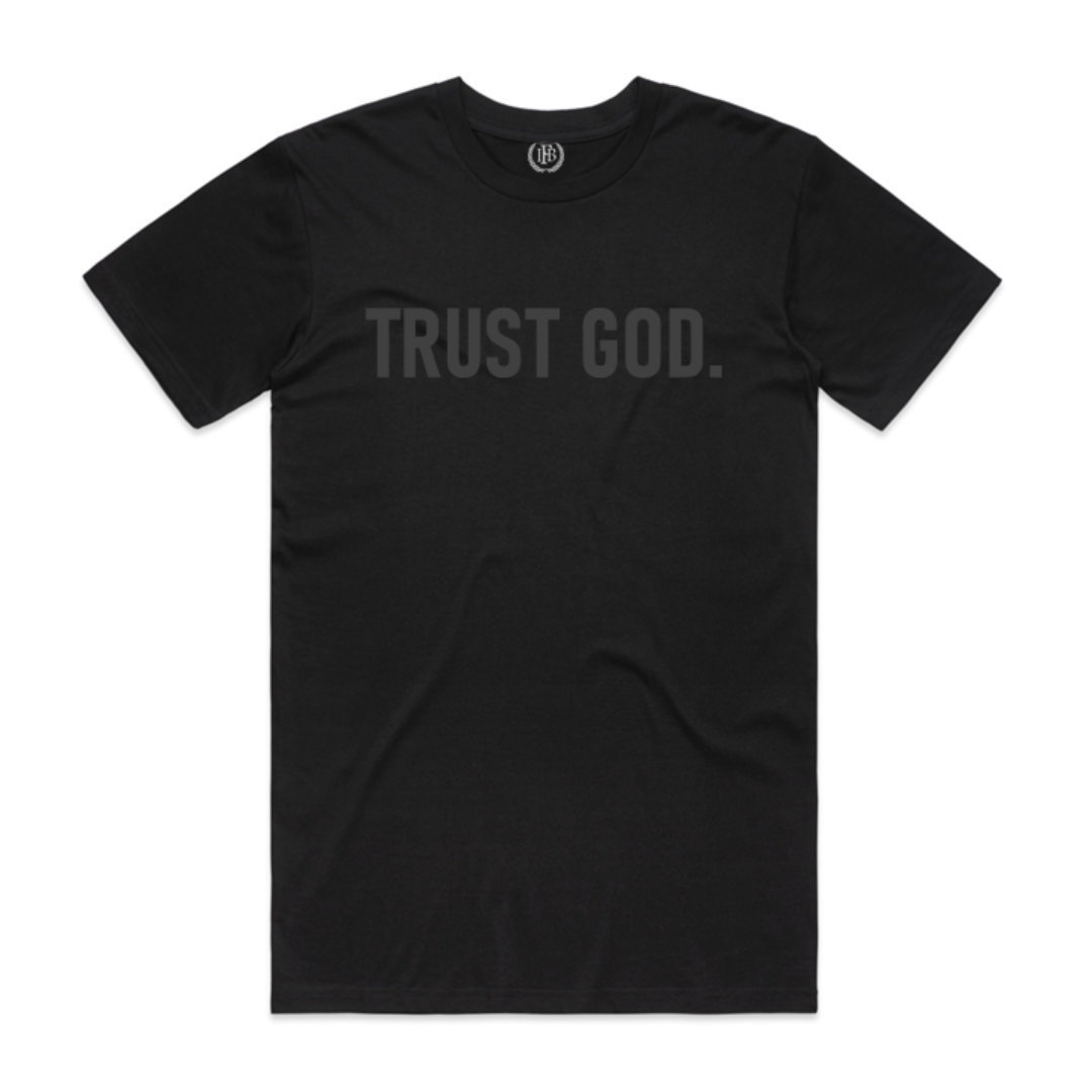 Trust God. (2.0) Crew Neck T-shirt - Tone-on-Tone