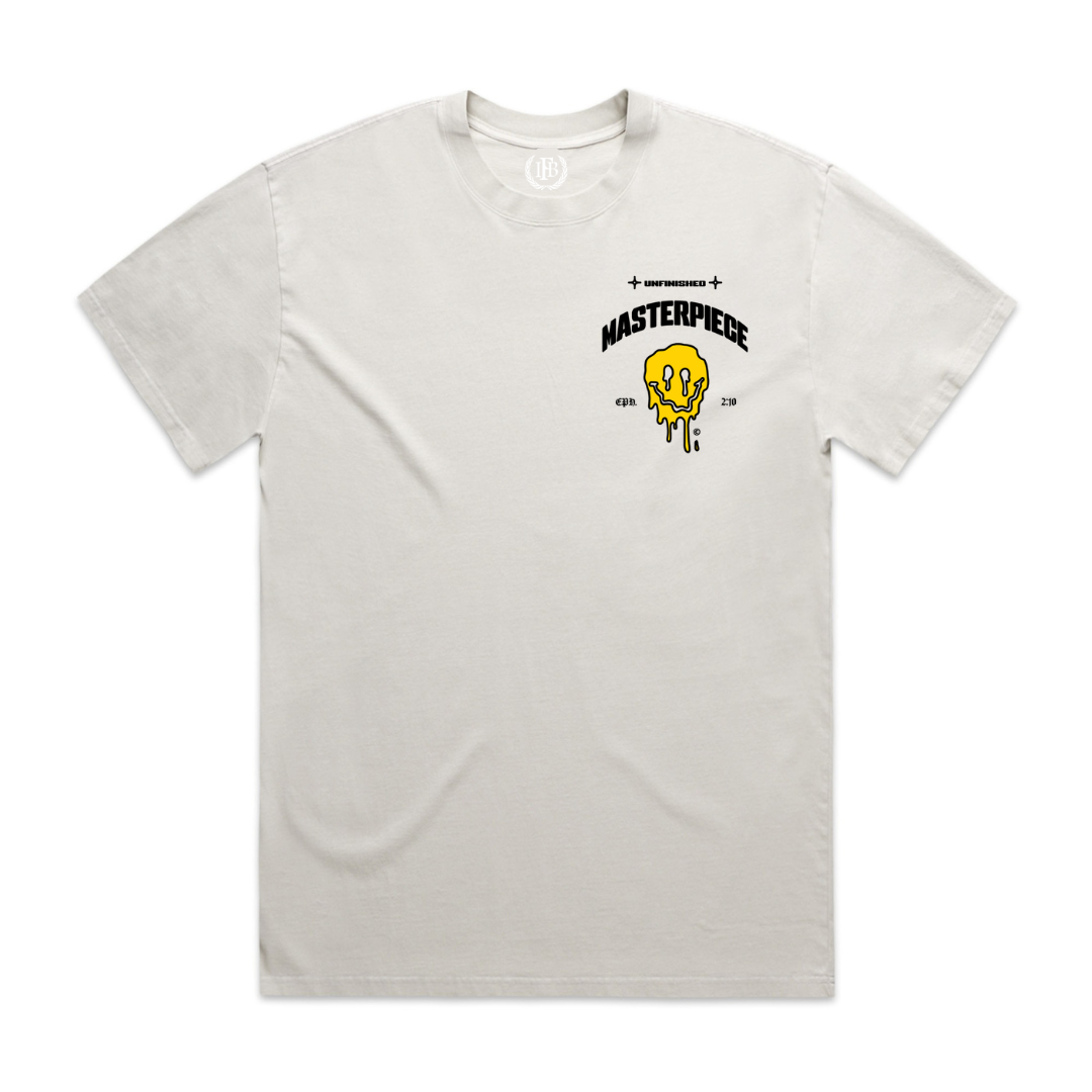 Unfinished Masterpiece Heavy Crew Neck T-shirt - Off White