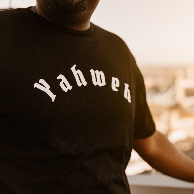 Yahweh Black T-shirt side view
