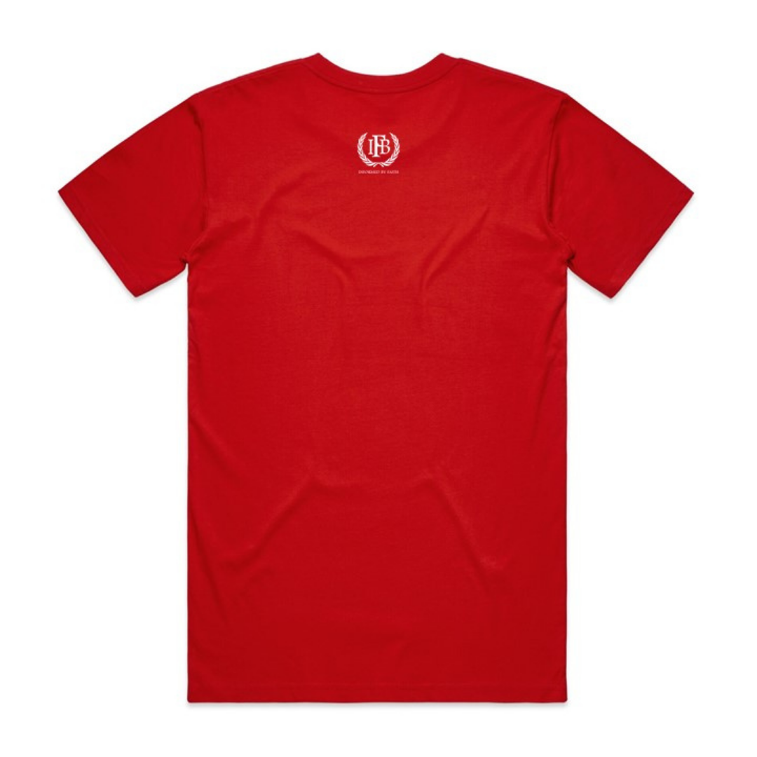 Trust God Crew Neck T-shirt - Fire Red